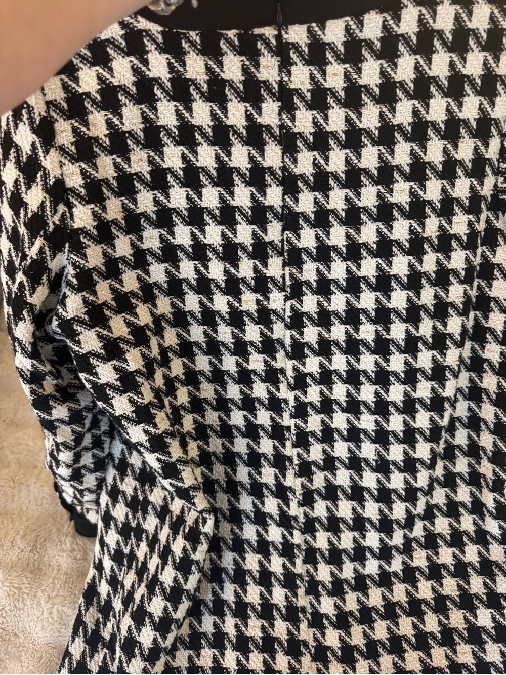Tuckernuck pomander place Black & White Houndstooth Bow-Front Knit Dress - Picture 5 of 10